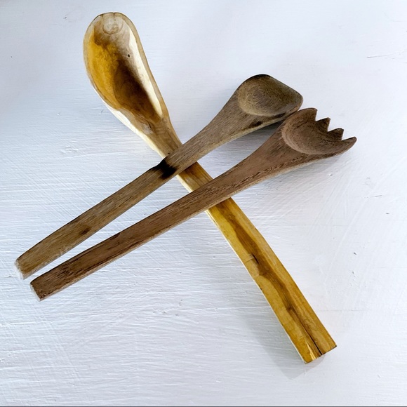 Vintage Hand carved wooden spoons - Picture 1 of 1